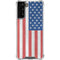 American Flag Distressed Galaxy S21 FE Clear Case